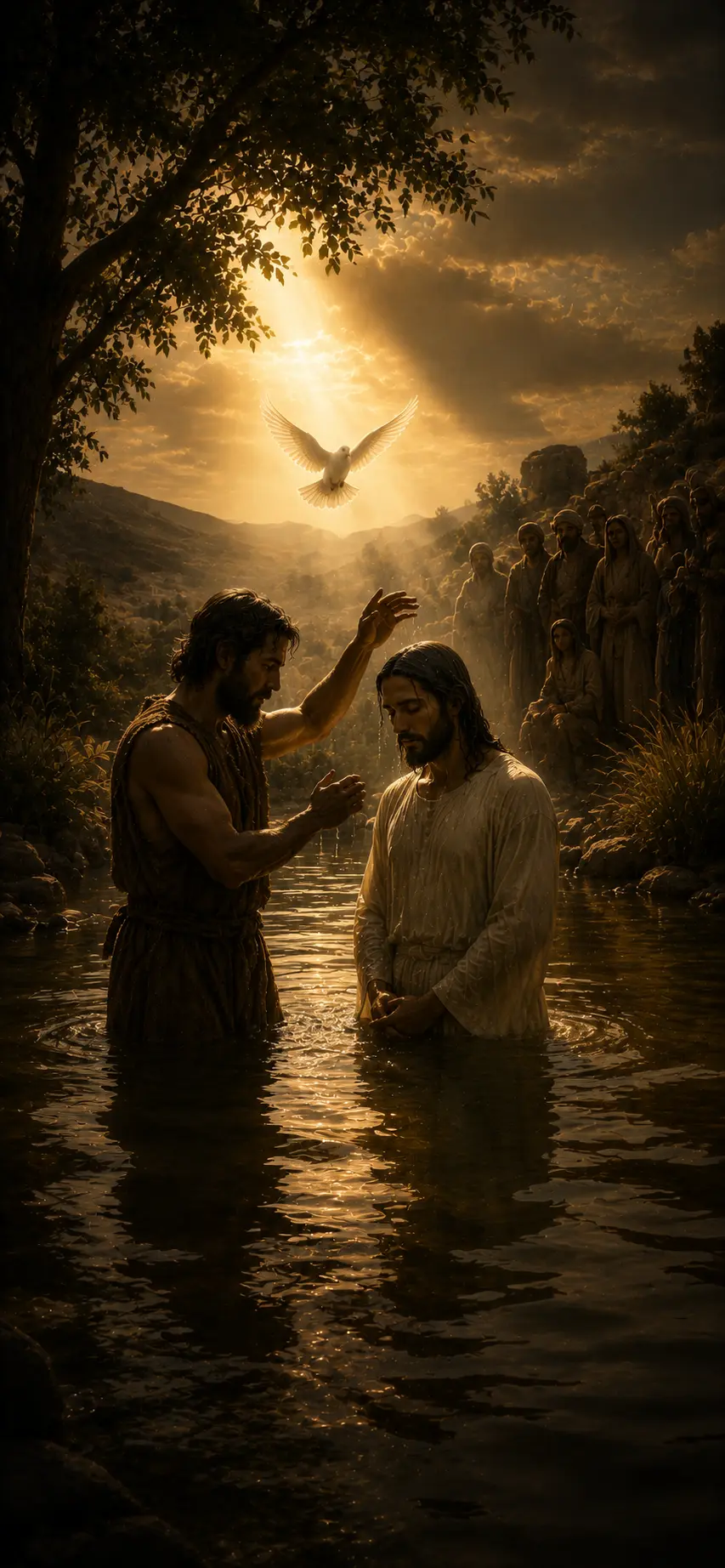 O Batismo de Jesus no Rio Jordão